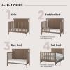 Child Craft Hampton Flat Top 4-in-1 Convertible Crib, Baby Crib Converts to Day Bed, Toddler Bed and Full Size Bed, 3 Adjustable Mattress Positions, Non-Toxic, Baby Safe Finish (Dusty Heather)