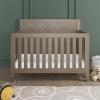 Child Craft Kieran 4-in-1 Convertible Baby Crib, Wooden Nursery Furniture Converts to Toddler Bed Daybed & Full-Size Bed, Adjustable Mattress Heights, Non-Toxic Baby Safe Finish (Crescent Gray) | 4-in-1 Crib, Non-Toxic Baby Safe, Adjustable(Crescent Gray)
