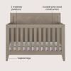Child Craft Kieran 4-in-1 Convertible Baby Crib, Wooden Nursery Furniture Converts to Toddler Bed Daybed & Full-Size Bed, Adjustable Mattress Heights, Non-Toxic Baby Safe Finish (Crescent Gray) | 4-in-1 Crib, Non-Toxic Baby Safe, Adjustable(Crescent Gray)