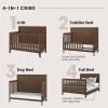 Child Craft Kieran 4-in-1 Convertible Baby Crib, Wooden Nursery Furniture Converts to Toddler Bed Daybed & Full-Size Bed, Adjustable Mattress Heights, Non-Toxic Baby Safe Finish (Crescent Gray) | 4-in-1 Crib, Non-Toxic Baby Safe, Adjustable(Toasted Chestnut)