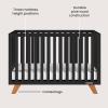 Child Craft SOHO 4-in-1 Convertible Crib, Baby Crib Converts to Day Bed, Toddler Bed and Full Size Bed, 3 Adjustable Mattress Positions, Non-Toxic, Baby Safe Finish (Ebony)