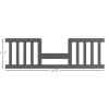 Child Craft Toddler Bed Guard Rail Converts Camden 4-in-1 Convertible Crib into Toddler Bed, Made of Pinewood, Non-Toxic Finish (Cool Gray)