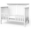 Child Craft Toddler Bed Guard Rail Converts Penelope and Sheldon 4-in-1 Convertible Cribs into Toddler Bed, Made of Pinewood, Non-Toxic Finish (Matte White)
