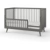 Child Craft Toddler Bed Guard Rail Converts Surrey Hill and Cranbrook 4-in-1 Convertible Cribs into Toddler Bed, Made of Pinewood, Non-Toxic Finish (Lunar Gray)(Lunar Gray)