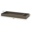 Child Craft Universal Changing Table Topper, Convert Dresser into a Changing Table Surface, Securely Attaches, Non-Toxic, Baby Safe Finish (Dusty Heather)(Dapper Gray)