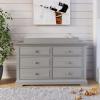 Child Craft Universal Changing Table Topper, Convert Dresser into a Changing Table Surface, Securely Attaches, Non-Toxic, Baby Safe Finish (Dusty Heather)(Lunar Gray)