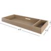 Child Craft Universal Changing Table Topper, Convert Dresser into a Changing Table Surface, Securely Attaches, Non-Toxic, Baby Safe Finish (Dusty Heather)(Nutmeg)