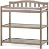 Child Craft Arch Top Infant Changing Table, Water-Resistant Pad and Safety Strap, Anti-Tip Kit Included to Prevent Tipping, Non-Toxic, Baby Safe Finish (Dapper Gray)(Dusty Heather)
