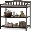 Child Craft Arch Top Infant Changing Table, Water-Resistant Pad and Safety Strap, Anti-Tip Kit Included to Prevent Tipping, Non-Toxic, Baby Safe Finish (Dapper Gray)(Jamocha)