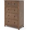 Child Craft Atwood 4-Drawer Dresser for Nursery or Bedroom, Plenty of Storage, Anti-Tip Kit Included to Prevent Tipping, Non-Toxic, Baby Safe Finish (Cocoa Bean Brown)