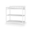 Child Craft Flat Top Infant Changing Table, Water-Resistant Pad and Safety Strap, Anti-Tip Kit Included to Prevent Tipping, Non-Toxic, Baby Safe Finish (Dapper Gray)(Matte White)