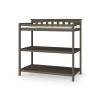 Child Craft Flat Top Infant Changing Table, Water-Resistant Pad and Safety Strap, Anti-Tip Kit Included to Prevent Tipping, Non-Toxic, Baby Safe Finish (Dapper Gray)(Dapper Gray)