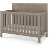 Child Craft Kieran 4-in-1 Convertible Baby Crib, Wooden Nursery Furniture Converts to Toddler Bed Daybed & Full-Size Bed, Adjustable Mattress Heights, Non-Toxic Baby Safe Finish (Crescent Gray) | 4-in-1 Crib, Non-Toxic Baby Safe, Adjustable(Crescent Gray)