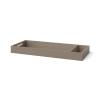 Child Craft Kieran Changing Table Topper, Convert Dresser into a Changing Table Surface, Securely Attaches, Non-Toxic, Baby Safe Finish (Toasted Chestnut)(Grey)