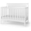 Child Craft Scout 4-in-1 Convertible Crib, Baby Crib Converts to Day Bed, Toddler Bed and Full Size Bed, 3 Adjustable Mattress Positions, Non-Toxic, Baby Safe Finish (Matte White)