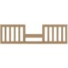 Child Craft Toddler Bed Guard Rail Converts Camden 4-in-1 Convertible Cribs into Toddler Bed, Made of Pinewood, Non-Toxic Finish (Nutmeg)