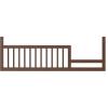 Child Craft Toddler Bed Guard Rail Converts Surrey Hill and Cranbrook 4-in-1 Convertible Cribs into Toddler Bed, Made of Pinewood, Non-Toxic Finish (Lunar Gray)(Toasted Chestnut)