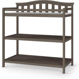 Child Craft Arch Top Infant Changing Table, Water-Resistant Pad and Safety Strap, Anti-Tip Kit Included to Prevent Tipping, Non-Toxic, Baby Safe Finish (Dapper Gray)(Dapper Gray)