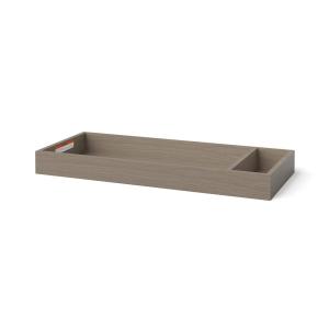 Child Craft Kieran Changing Table Topper, Convert Dresser into a Changing Table Surface, Securely Attaches, Non-Toxic, Baby Safe Finish (Toasted Chestnut)(Grey)