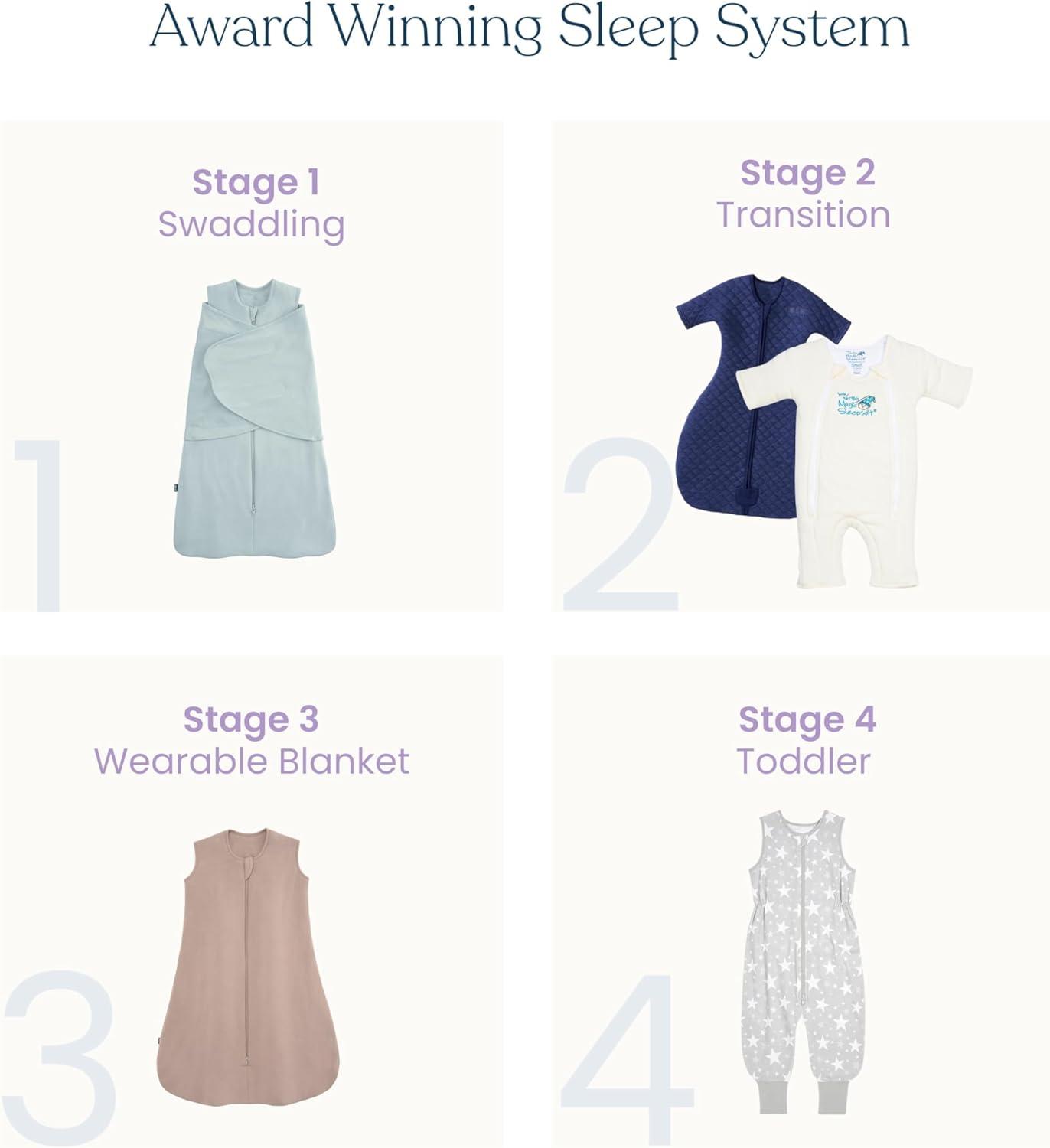 imageMagic Sleepsuit Baby Merlins Microfleece Baby Swaddle Transition ProductCream