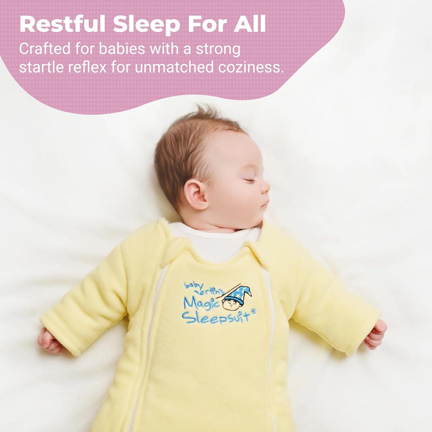 imageMagic Sleepsuit Baby Merlins Microfleece Baby Swaddle Transition ProductYellow