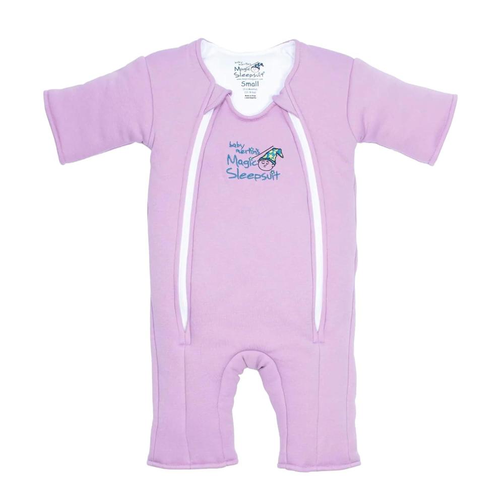 imageMagic Sleepsuit Baby Merlins Cotton Baby Swaddle Transition Product Soft and Cozy Design Double Zipper for Easy Diaper Changes Promotes Safe Sleep 36 Months Lavender Large 1821lbsLavendar