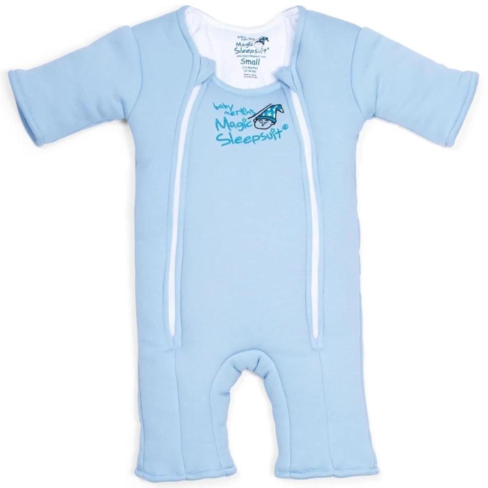imageMagic Sleepsuit Baby Merlins Cotton Baby Swaddle Transition Product Soft and Cozy Design Double Zipper for Easy Diaper Changes Promotes Safe Sleep 36 Months Lavender Large 1821lbsBlue