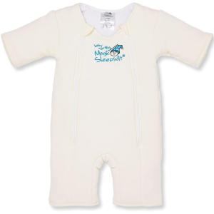 Magic Sleepsuit Baby Merlin’s Cotton Baby Swaddle Transition Product – Soft and Cozy Design, Double Zipper for Easy Diaper Changes, Promotes Safe Sleep, 3-6 Months – Lavender – Large 18-21lbs(Cream)