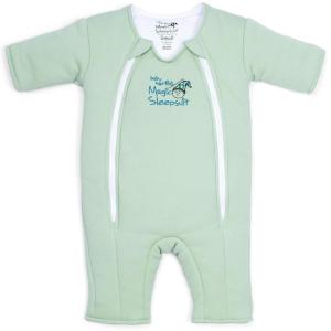 Magic Sleepsuit Baby Merlin’s Cotton Baby Swaddle Transition Product – Soft and Cozy Design, Double Zipper for Easy Diaper Changes, Promotes Safe Sleep, 3-6 Months – Lavender – Large 18-21lbs(Sage Green)