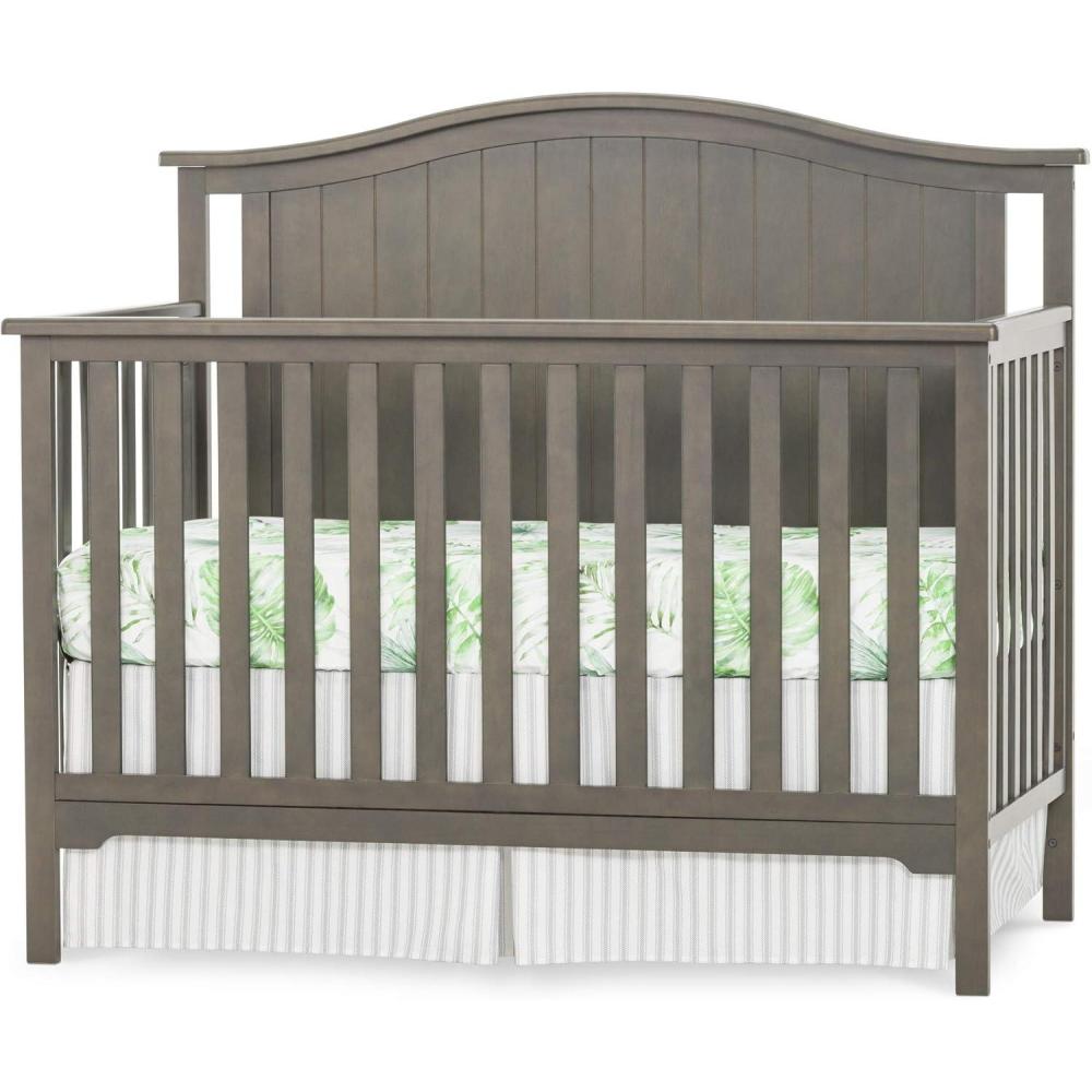 imageChild Craft Hampton Arch 4in1 Convertible Crib Baby Crib Converts to Day Bed Toddler Bed and Full Size Bed 3 Adjustable Mattress Positions NonToxic Baby Safe Finish Dapper Gray