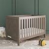 Child Craft Kieran 3 in 1 Convertible Crib, Baby Crib Converts to Day Bed, Toddler Bed, 3 Adjustable Mattress Positions, Non-Toxic, Baby Safe Finish (Crescent Gray)