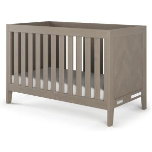 Child Craft Kieran 3 in 1 Convertible Crib, Baby Crib Converts to Day Bed, Toddler Bed, 3 Adjustable Mattress Positions, Non-Toxic, Baby Safe Finish (Crescent Gray)
