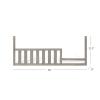 Child Craft Kieran Guard Rail Toddler Bed Conversion Kit, Crescent Gray(Grey)