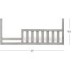 Child Craft Legacy Westgate Toddler Guard Rail Conversion Kit, Chelsea Gray