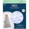 HALO Micro-Fleece Wearable Blanket, Swaddle Transition Sleeping Bag, TOG 1.0(Sky + Sea)