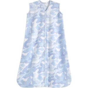 HALO Micro-Fleece Wearable Blanket, Swaddle Transition Sleeping Bag, TOG 1.0(Sky + Sea)