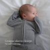 HALO Swaddle Stretch, Lavender, Newborn(Grey)