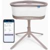 HALO BassiNest Connected Swivel Sleeper 3.0 – Smart Bassinet with AutoSoothe™, 360° Swivel, Cry Detection, Rocking, Vibration & Soothing Sounds, Easy Lowering Wall, Warm Grey