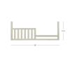 Child Craft Kieran Guard Rail Toddler Bed Conversion Kit, Toasted Chestnut(Vintage Linen)