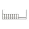 Child Craft Kieran Guard Rail Toddler Bed Conversion Kit, Toasted Chestnut(Chelsea Gray)