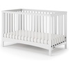 Child Craft London 4-in-1 Convertible Crib, Baby Crib Converts to Day Bed, Toddler Bed and Full Size Bed, 3 Adjustable Mattress Positions, Non-Toxic, Baby Safe Finish (Matte White)
