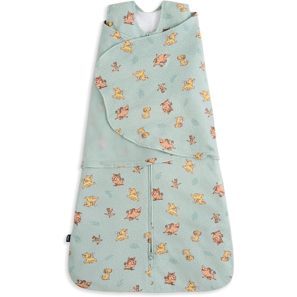 image:imageHALO 100 Cotton Sleepsack Swaddle 3Way Adjustable Wearable Blanket TOG 15Lion King Friends