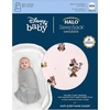 HALO 100% Cotton Sleepsack Swaddle, 3-Way Adjustable Wearable Blanket, TOG 1.5(Minnie Fun)