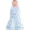 HALO 100% Cotton Sleepsack Swaddle, 3-Way Adjustable Wearable Blanket, TOG 1.5(Nemo Tie Dye)