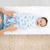 HALO 100% Cotton Sleepsack Swaddle, 3-Way Adjustable Wearable Blanket, TOG 1.5(Nemo Tie Dye)