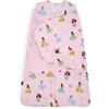 HALO 100% Cotton Sleepsack Swaddle, 3-Way Adjustable Wearable Blanket, TOG 1.5(Princess)