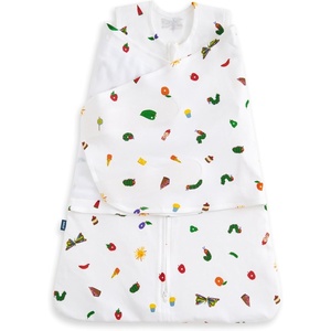 HALO 100% Cotton Sleepsack Swaddle, 3-Way Adjustable Wearable Blanket, TOG 1.5(Hungry Caterpillar Feast)