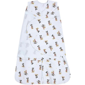 HALO 100% Cotton Sleepsack Swaddle, 3-Way Adjustable Wearable Blanket, TOG 1.5(Mickey Fun)