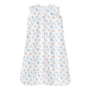 HALO SleepSack, 100% Cotton Wearable Blanket, Swaddle Transition Sleeping Bag, TOG 0.5, Mickey Overlay, Medium, 6-12 Months