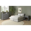 Child Craft Harmony Nightstand, 20″ W Nursery and Kids Nightstand with Drawer and Open Shelf, Child-Safe Finish, Brushed Cotton(Cool Gray)